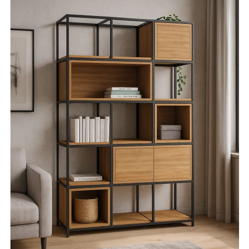 REGAŁ NA KSIĄŻKI METALOWE  RNK-180B